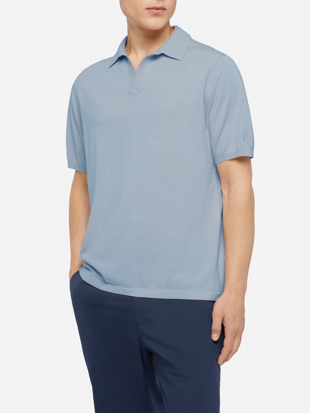 MC2 Saint Barth Light Blue Polo Shirt